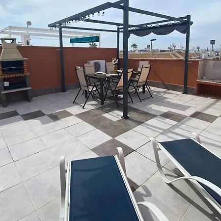 With Equipped Solarium Barbecue And Swimming Pool Torrevieja