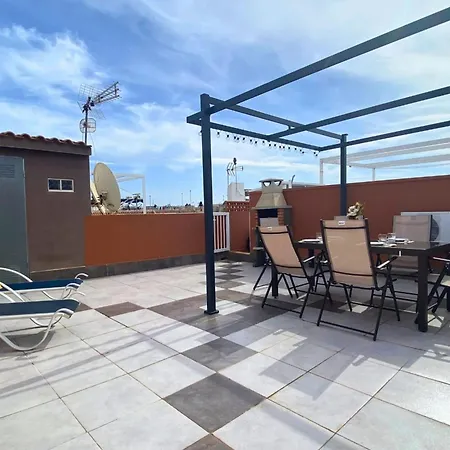 With Equipped Solarium Barbecue And Swimming Pool * Torrevieja